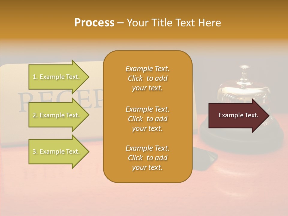 Comfortable Guest Desk PowerPoint Template