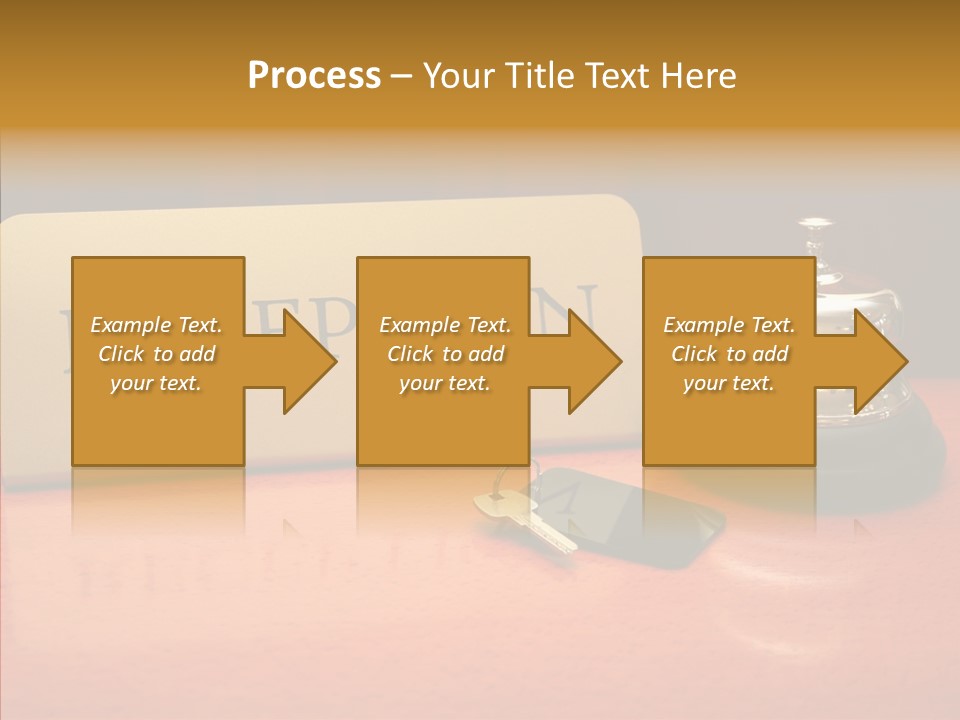 Comfortable Guest Desk PowerPoint Template