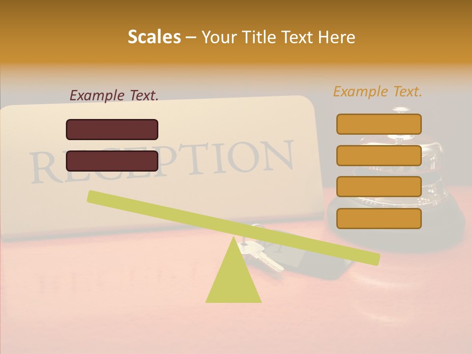 Comfortable Guest Desk PowerPoint Template