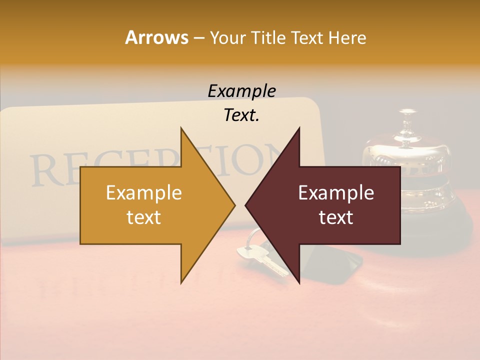 Comfortable Guest Desk PowerPoint Template