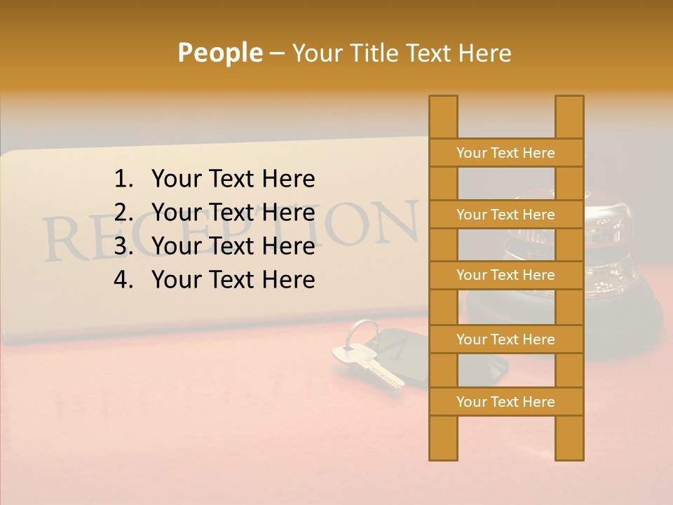 Comfortable Guest Desk PowerPoint Template