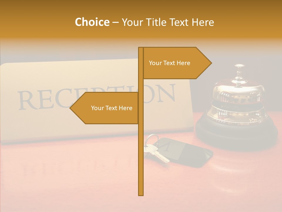 Comfortable Guest Desk PowerPoint Template