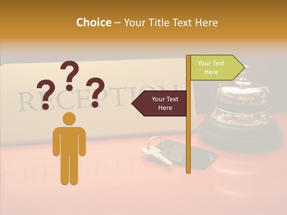 Comfortable Guest Desk PowerPoint Template