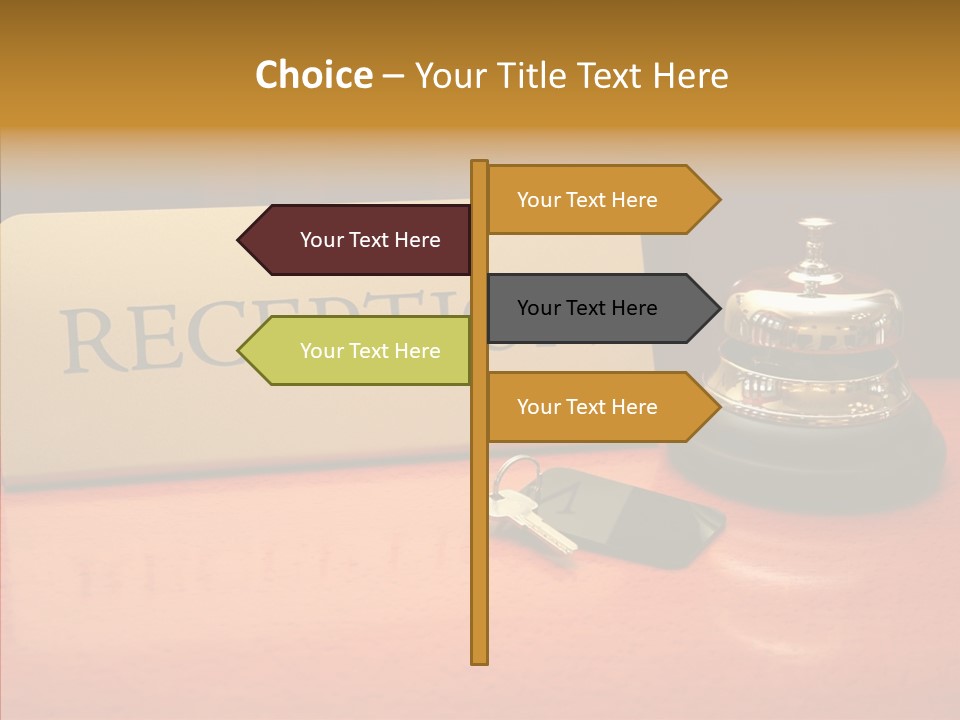 Comfortable Guest Desk PowerPoint Template