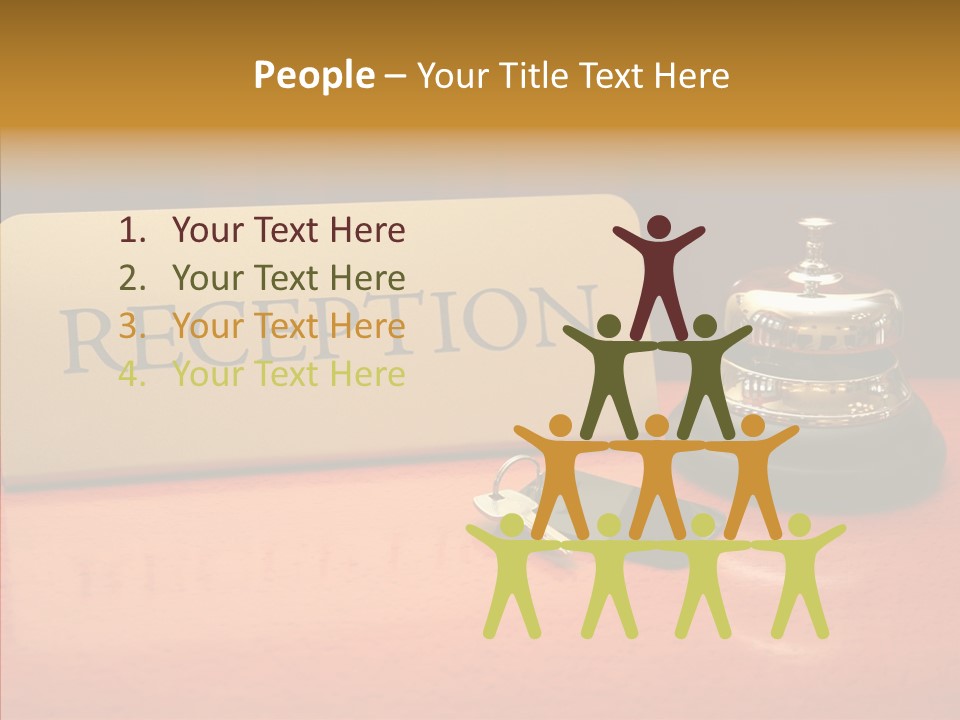 Comfortable Guest Desk PowerPoint Template