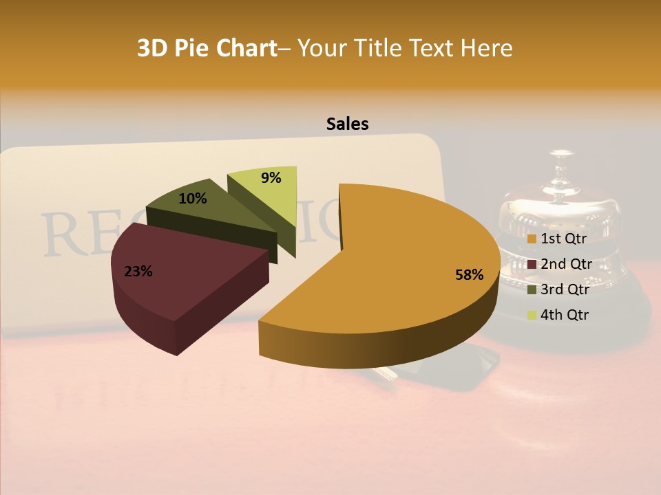 Comfortable Guest Desk PowerPoint Template