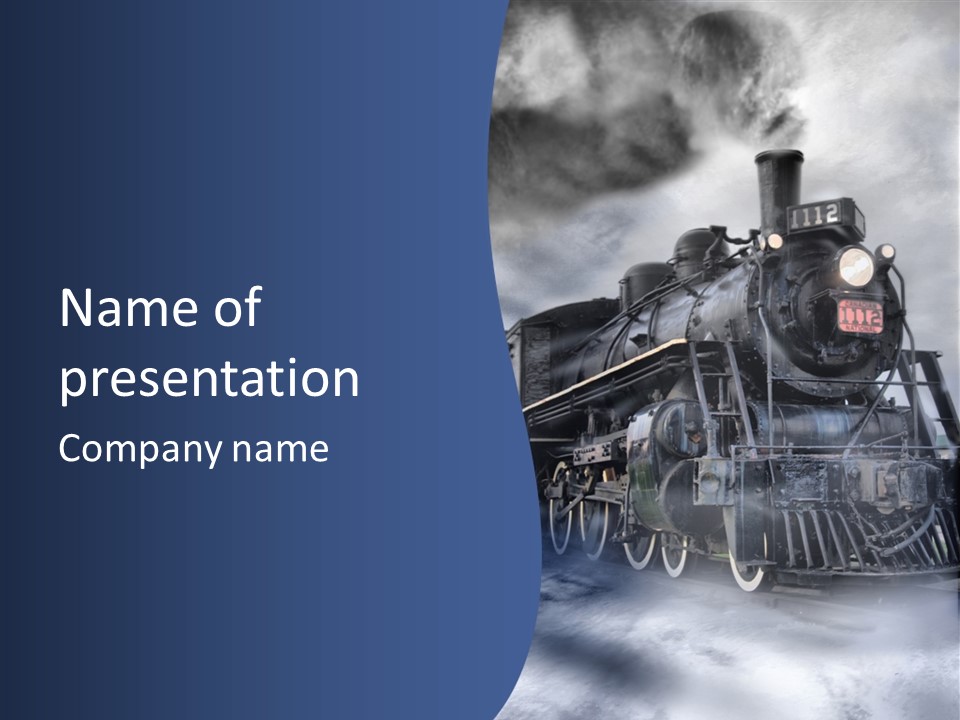 Dream Clouds Steam PowerPoint Template