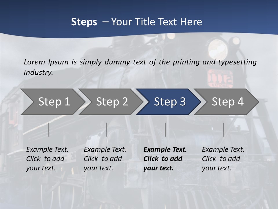 Dream Clouds Steam PowerPoint Template