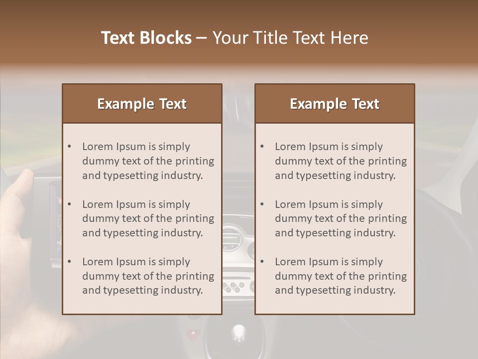 Drive Locate Controls PowerPoint Template