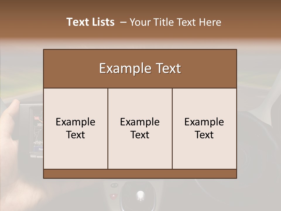 Drive Locate Controls PowerPoint Template