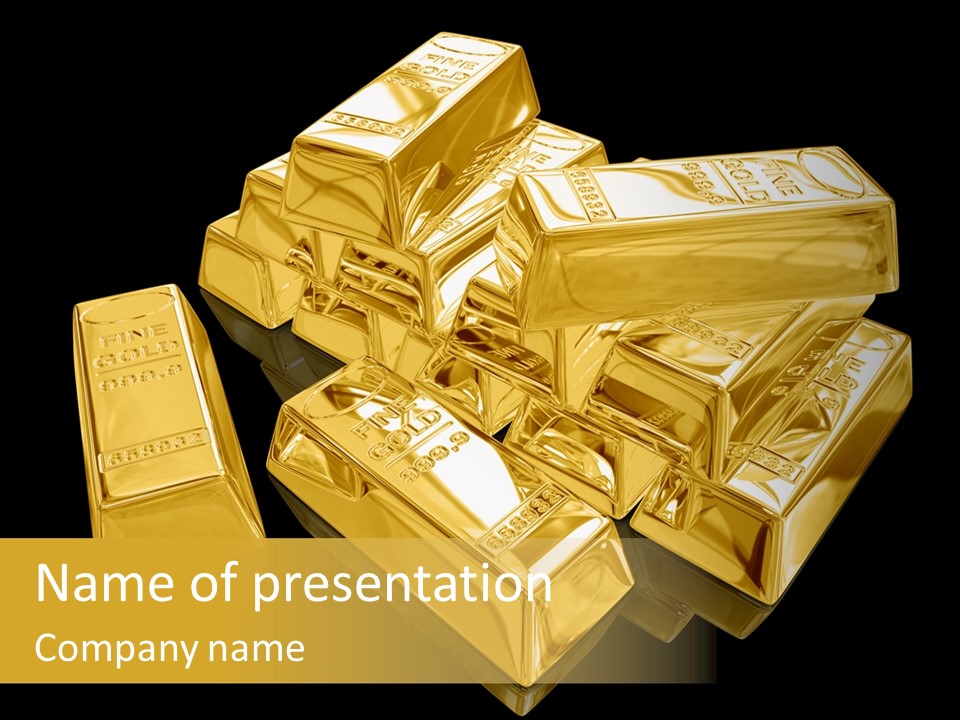 Luxury Golden Abstract PowerPoint Template