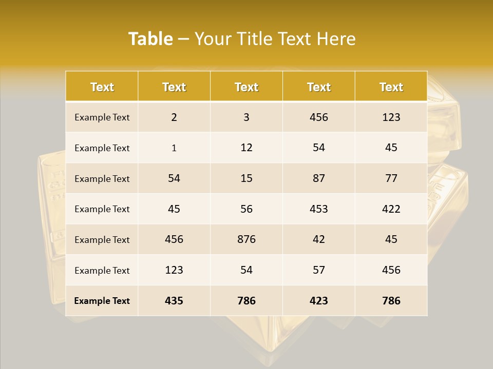 Luxury Golden Abstract PowerPoint Template