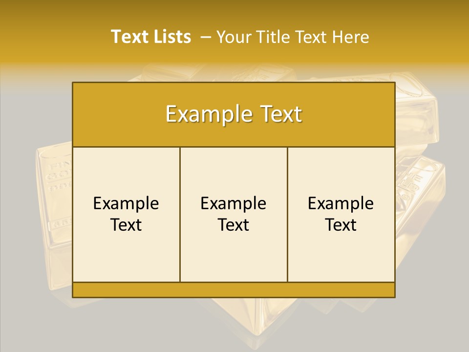 Luxury Golden Abstract PowerPoint Template
