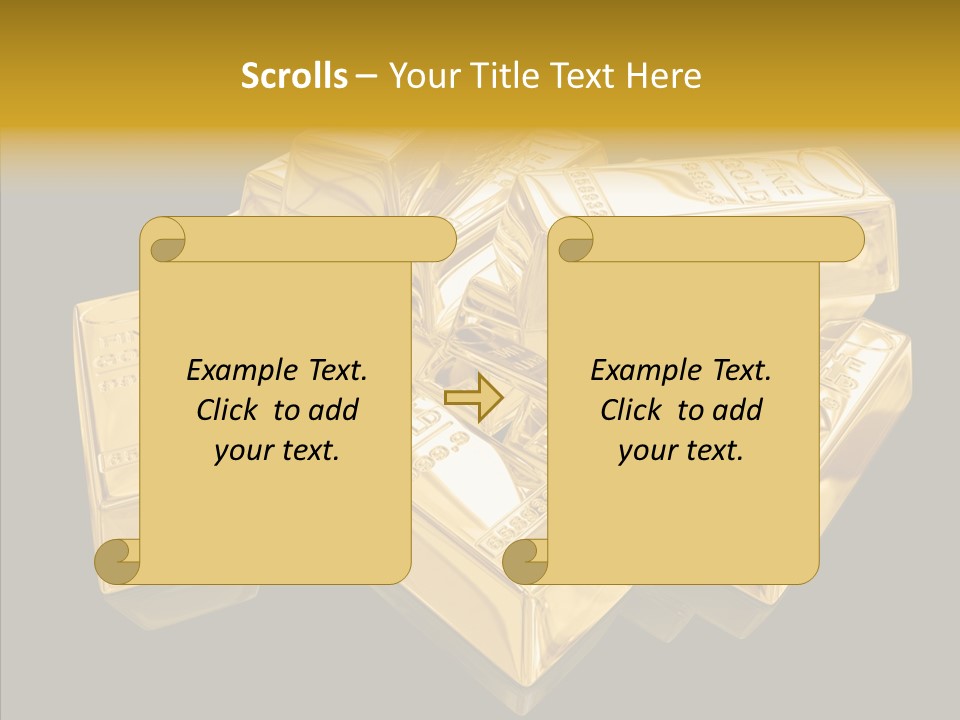Luxury Golden Abstract PowerPoint Template