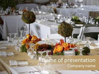 Lunch Food Wedding PowerPoint Template