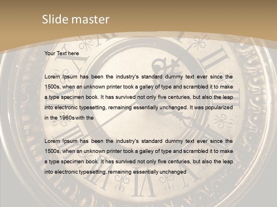 Sepia Eternity Nostalgia PowerPoint Template