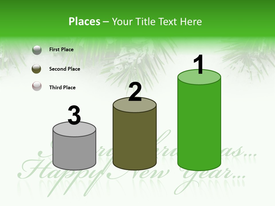 Spruce Branch Natal PowerPoint Template