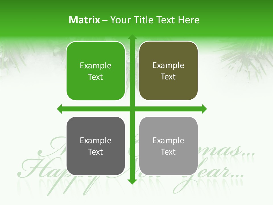 Spruce Branch Natal PowerPoint Template