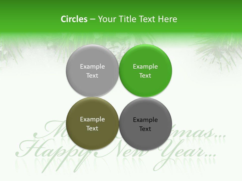 Spruce Branch Natal PowerPoint Template