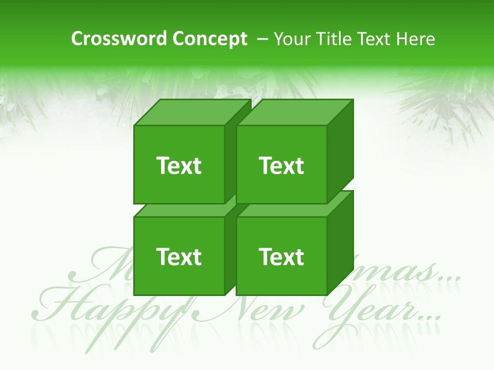 Spruce Branch Natal PowerPoint Template