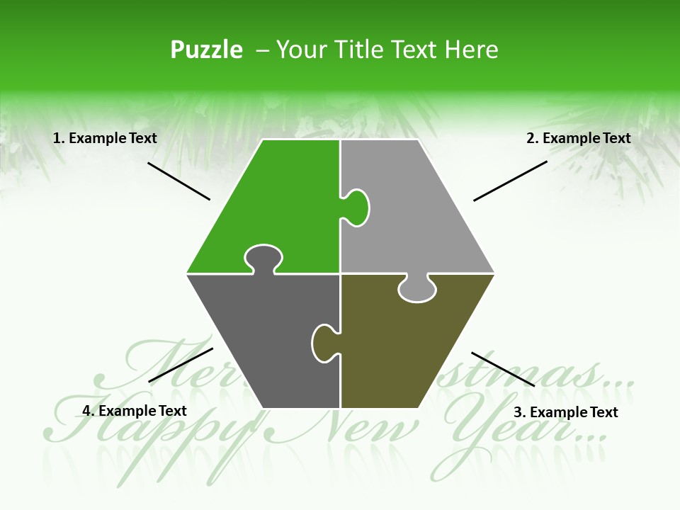 Spruce Branch Natal PowerPoint Template