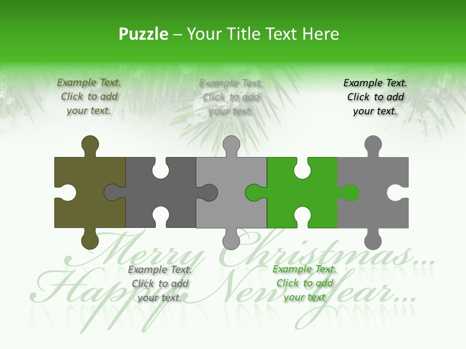 Spruce Branch Natal PowerPoint Template