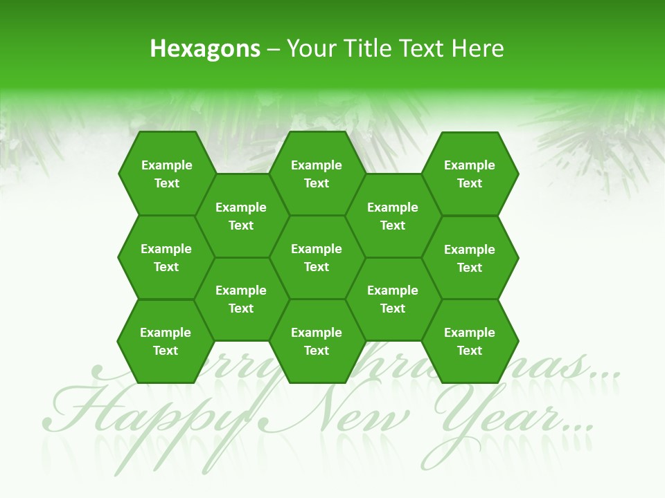 Spruce Branch Natal PowerPoint Template