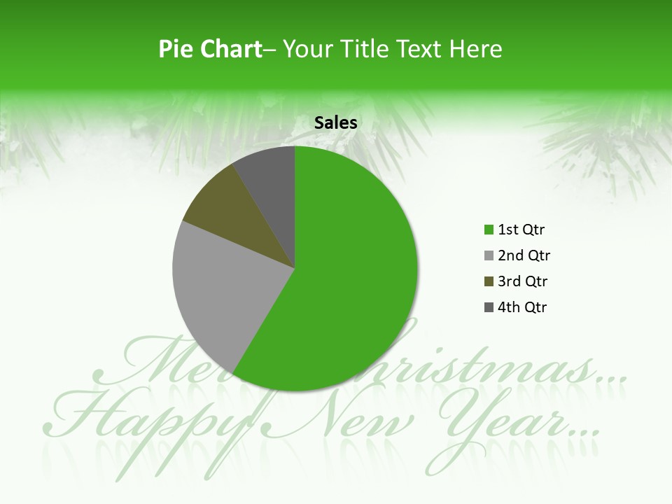 Spruce Branch Natal PowerPoint Template