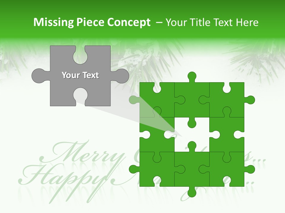 Spruce Branch Natal PowerPoint Template