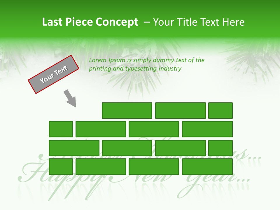 Spruce Branch Natal PowerPoint Template