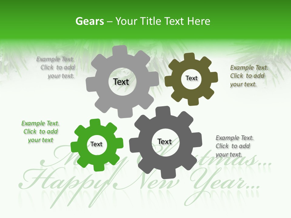 Spruce Branch Natal PowerPoint Template