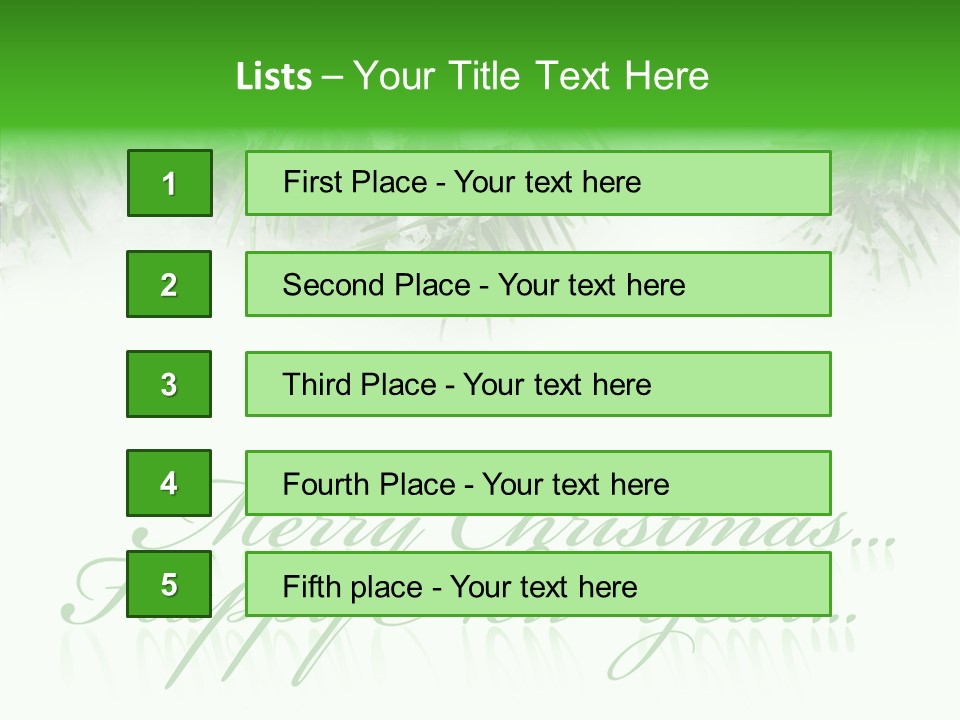 Spruce Branch Natal PowerPoint Template