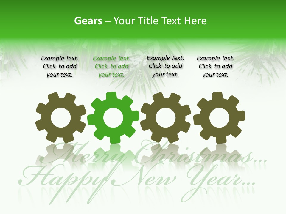 Spruce Branch Natal PowerPoint Template