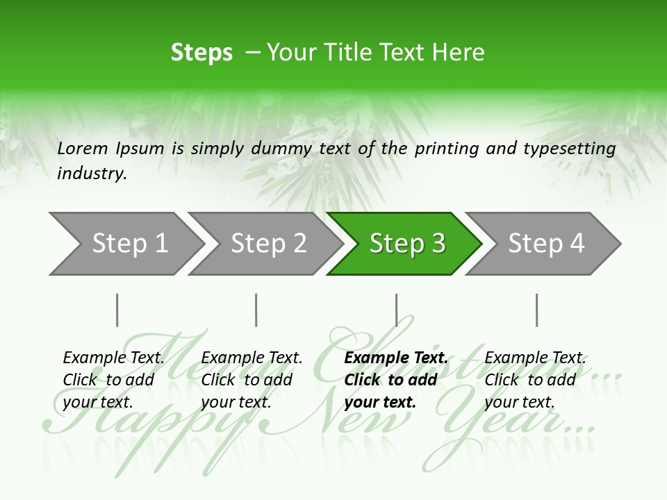 Spruce Branch Natal PowerPoint Template