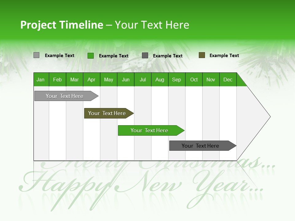 Spruce Branch Natal PowerPoint Template