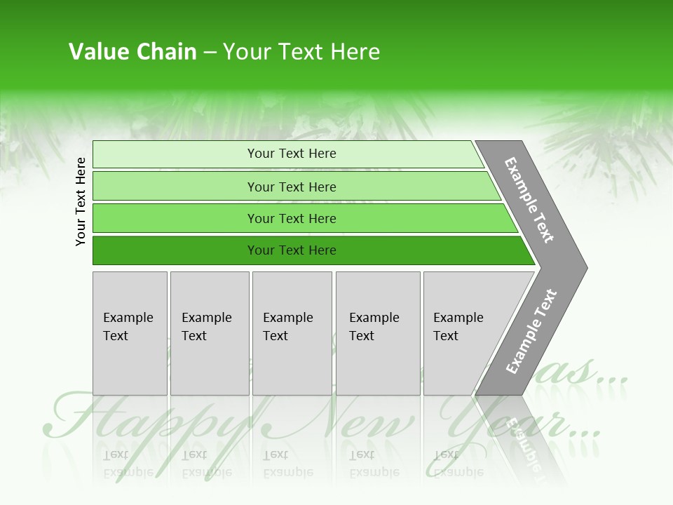 Spruce Branch Natal PowerPoint Template