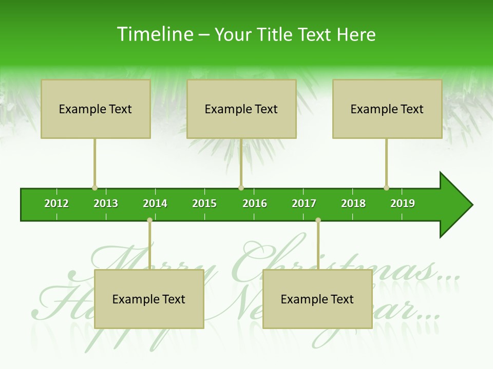 Spruce Branch Natal PowerPoint Template