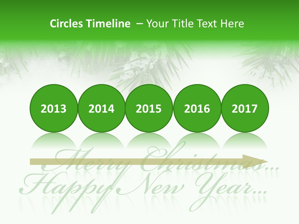 Spruce Branch Natal PowerPoint Template