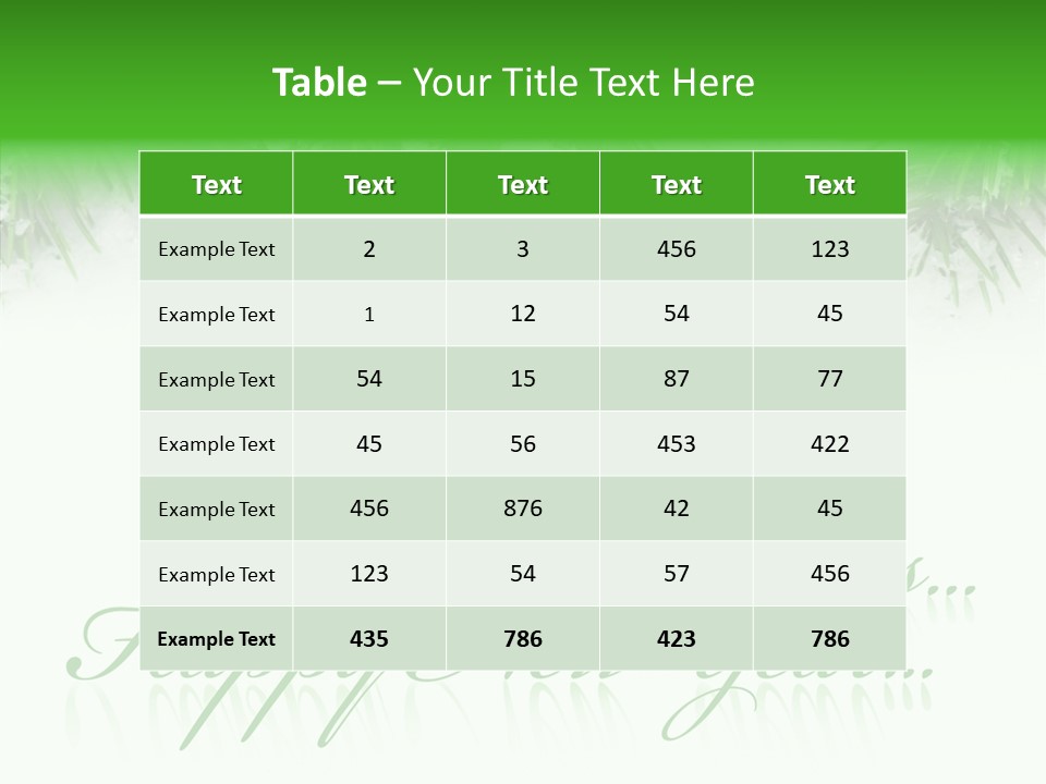 Spruce Branch Natal PowerPoint Template