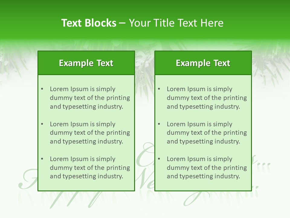 Spruce Branch Natal PowerPoint Template