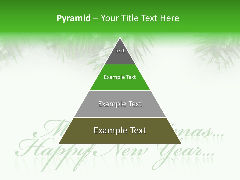 Spruce Branch Natal PowerPoint Template