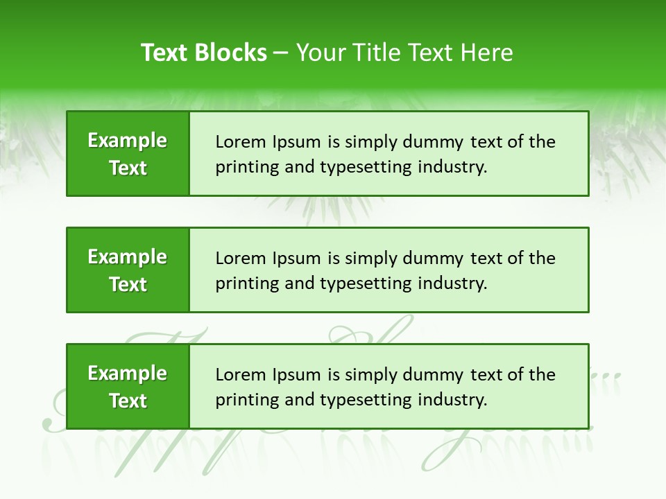 Spruce Branch Natal PowerPoint Template