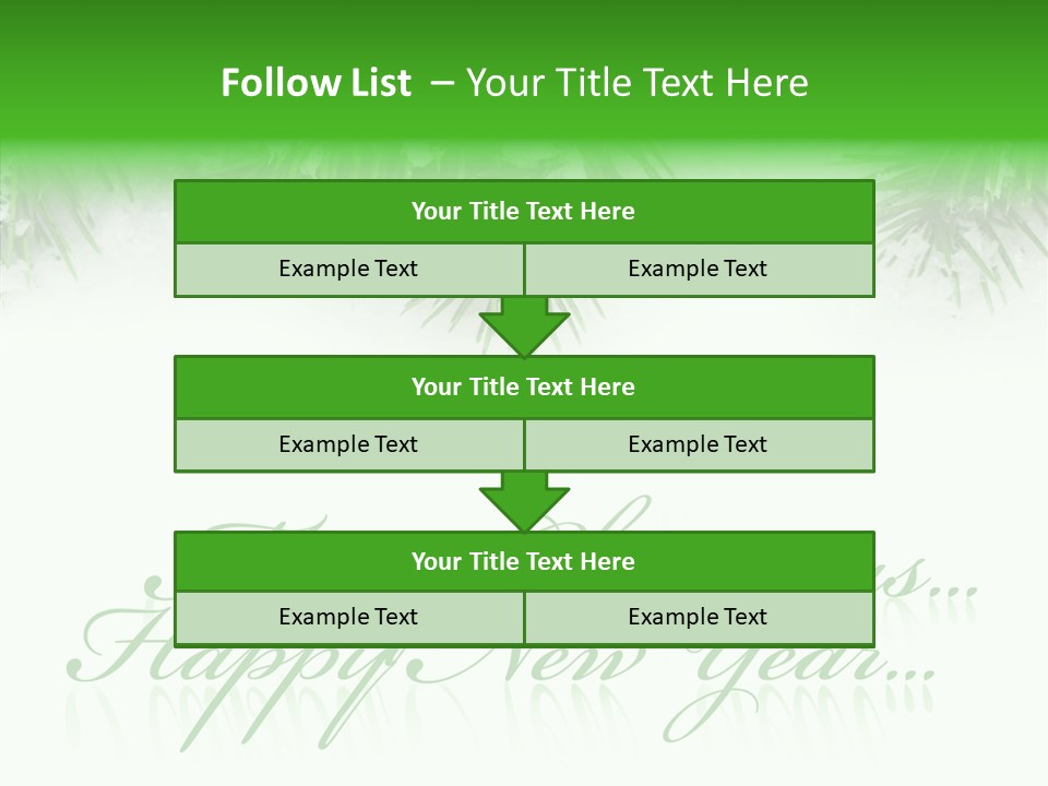 Spruce Branch Natal PowerPoint Template