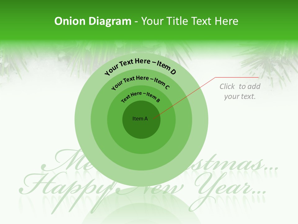 Spruce Branch Natal PowerPoint Template