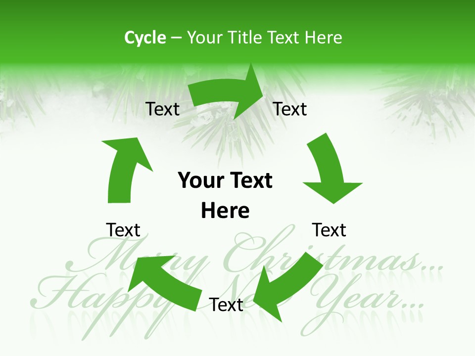 Spruce Branch Natal PowerPoint Template