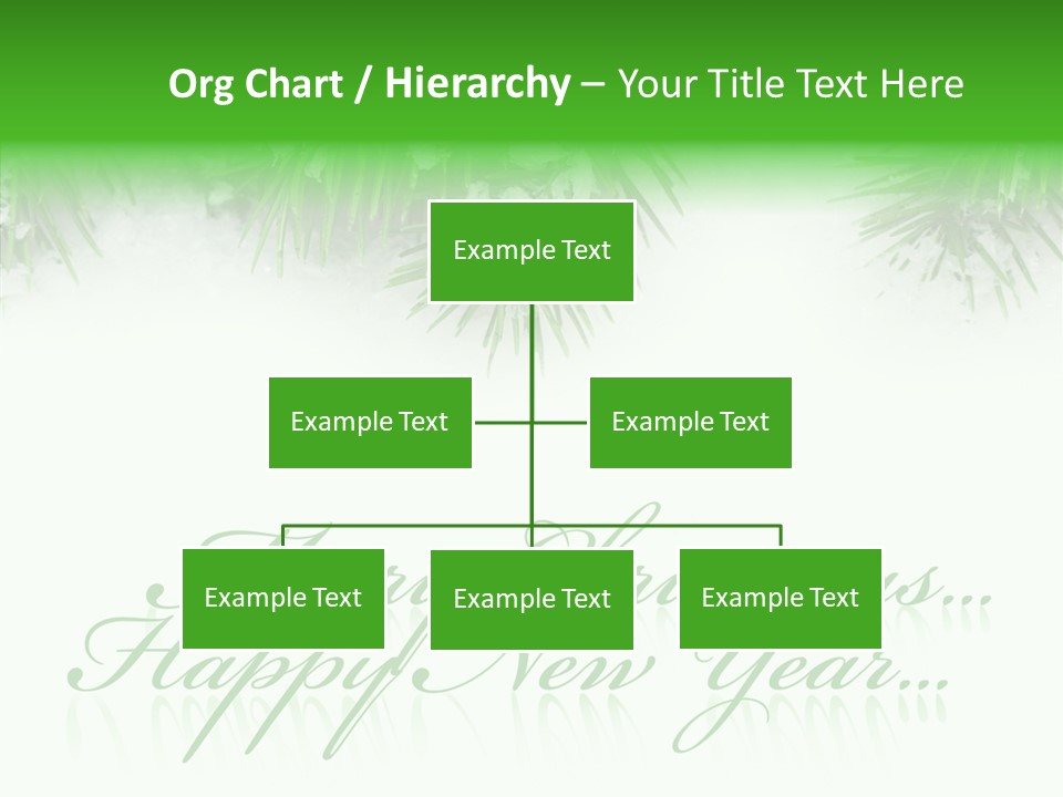 Spruce Branch Natal PowerPoint Template