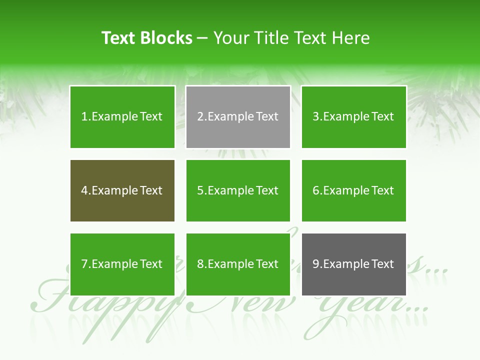 Spruce Branch Natal PowerPoint Template