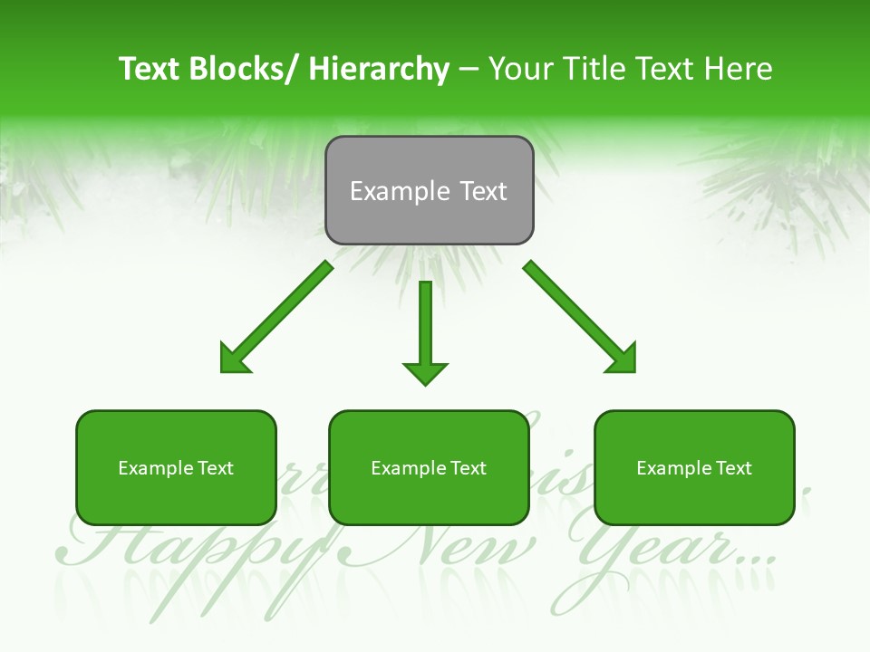 Spruce Branch Natal PowerPoint Template