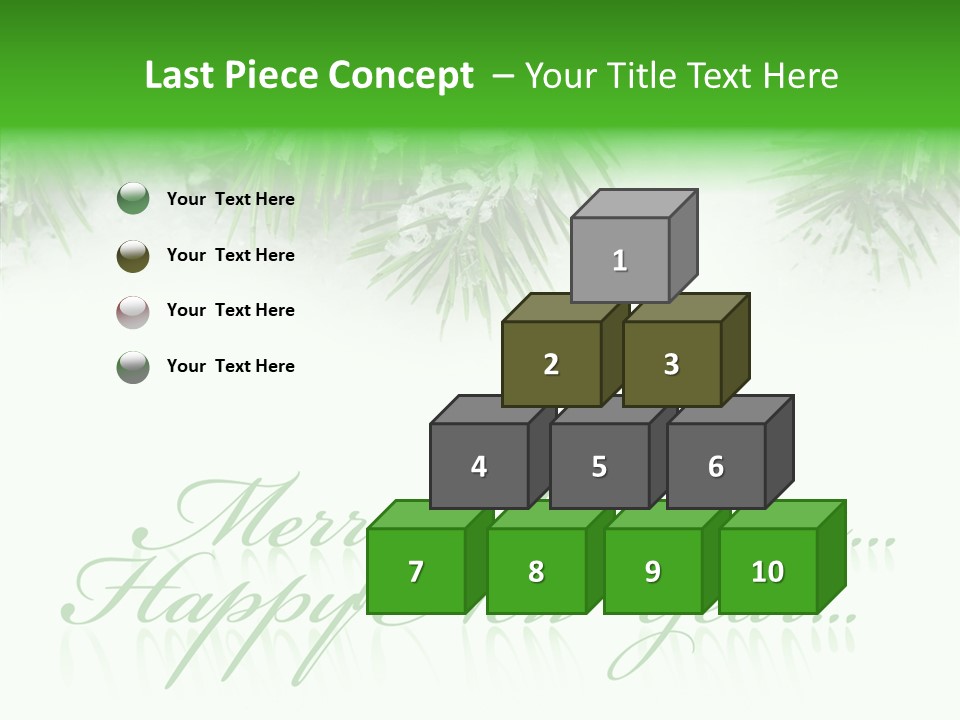 Spruce Branch Natal PowerPoint Template