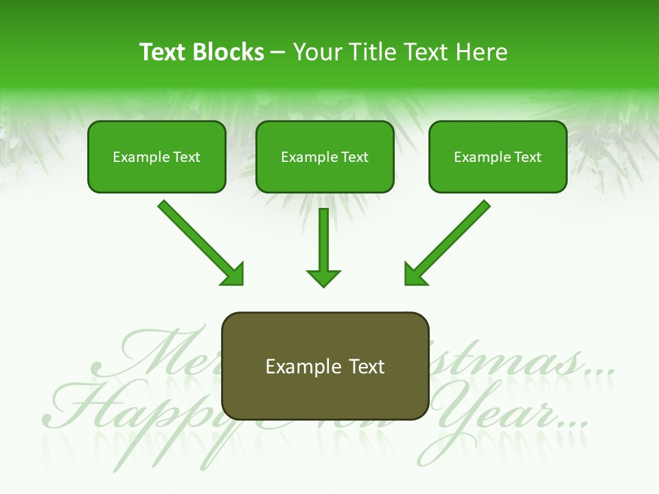 Spruce Branch Natal PowerPoint Template